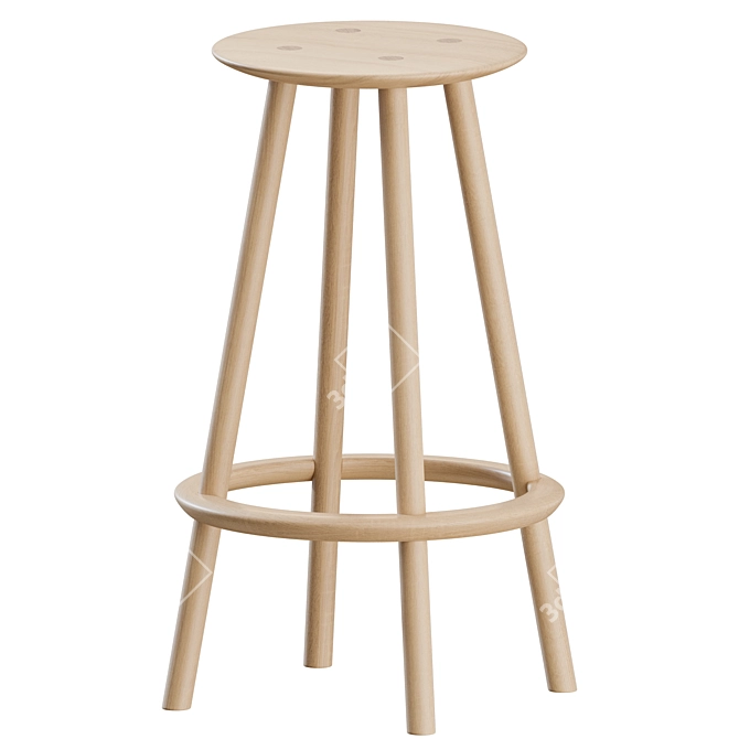 Modern OVO Stools Set, Benchmark 3D model image 1