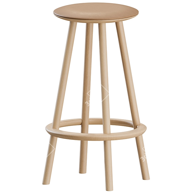 Modern OVO Stools Set, Benchmark 3D model image 2