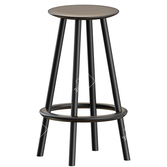 Modern OVO Stools Set, Benchmark 3D model image 4