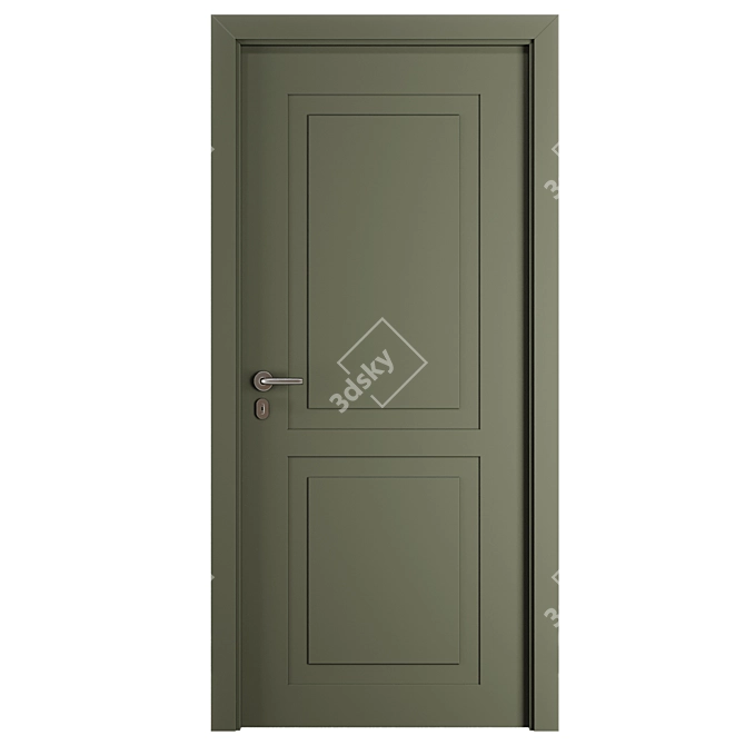 Modern Entrance Door Set78 3D model image 6