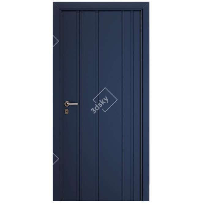 Modern Entrance Door Set78 3D model image 7