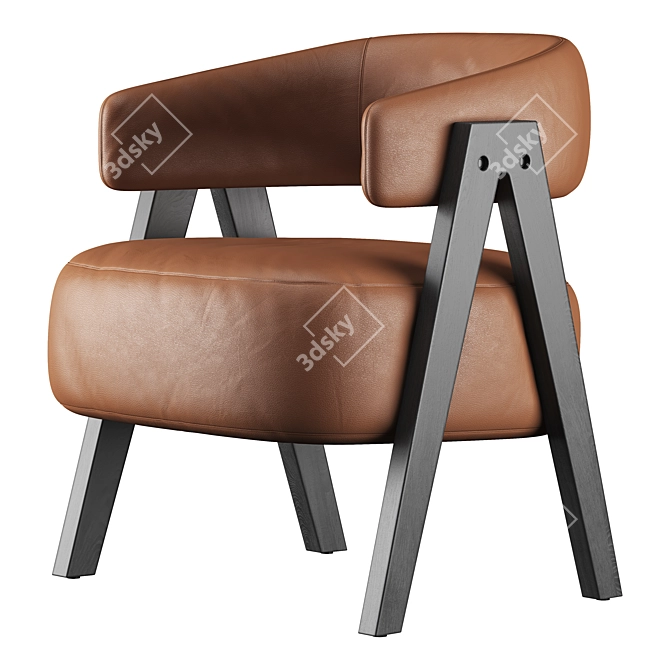 Modern Elegant Loai Armchair 3D 3D model image 4