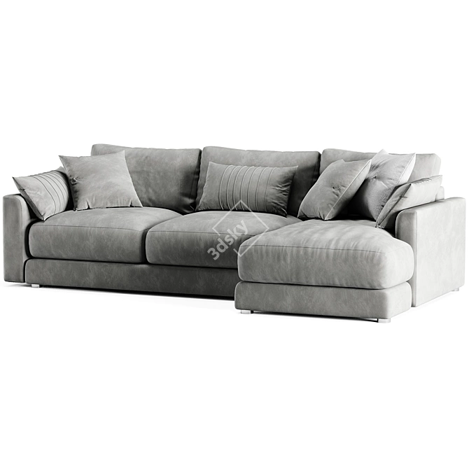 Sherlock Cloud Corner Sofa Bed 3D model image 2