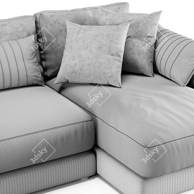 Sherlock Cloud Corner Sofa Bed 3D model image 5