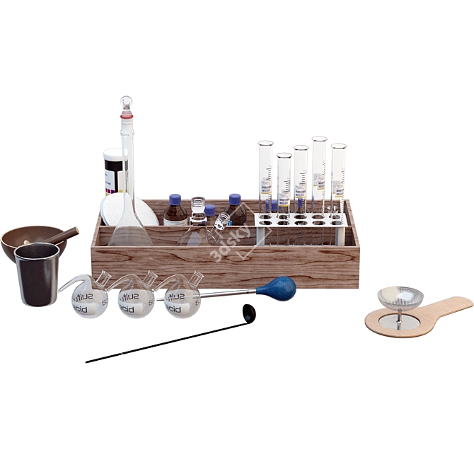 Ultimate Chemistry Lab Equipment 3D model image 2