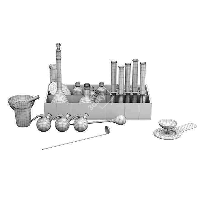 Ultimate Chemistry Lab Equipment 3D model image 5