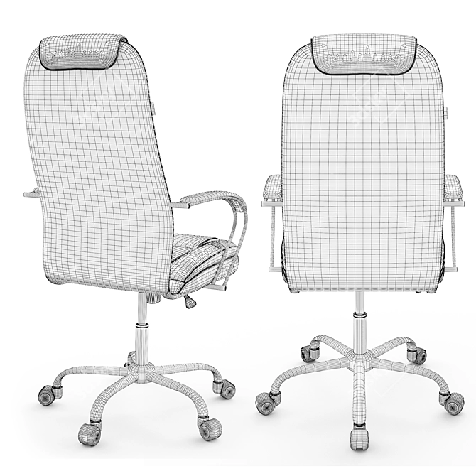 Exclusive Nuert Executive Office Chair 3D model image 4