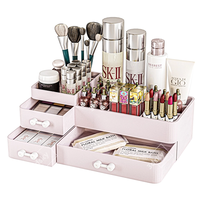  Beauty Salon Cosmetics Set 3D model image 1