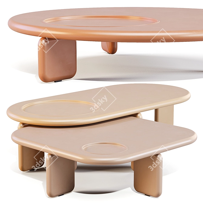 Roberto Lazzeroni Orion Coffee Tables 3D model image 5