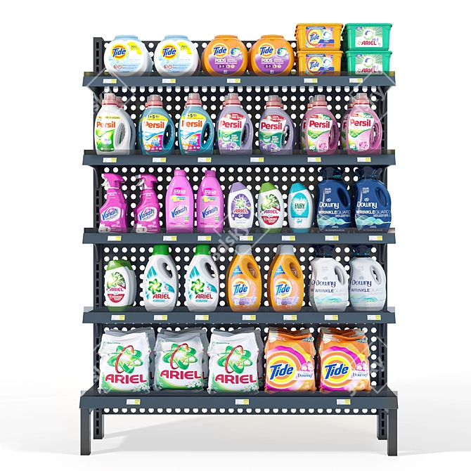 Detergent Display Stand Set 3D model image 1