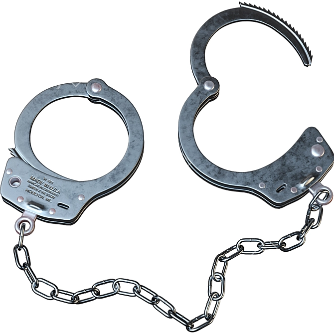 Law Enforcement Handcuffs 3D model image 1