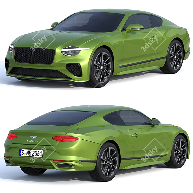 Bentley GT Speed 2025: Luxurious Evolution 3D model image 1