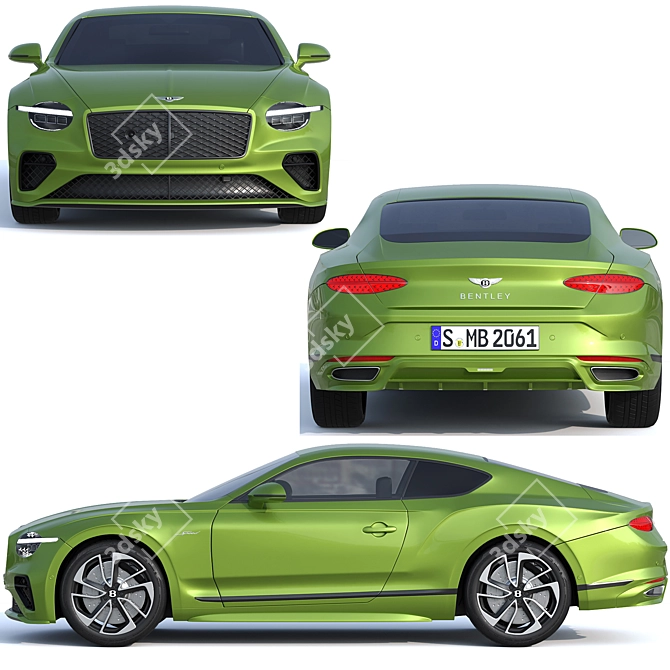 Bentley GT Speed 2025: Luxurious Evolution 3D model image 2