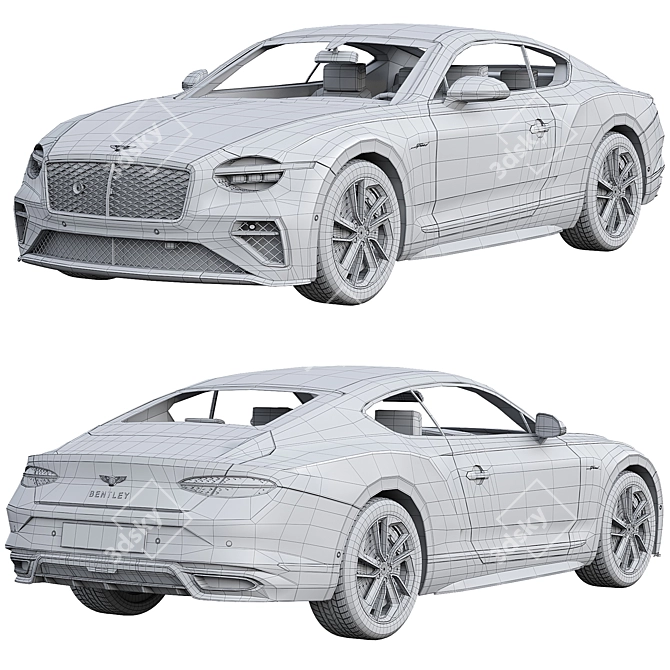 Bentley GT Speed 2025: Luxurious Evolution 3D model image 3