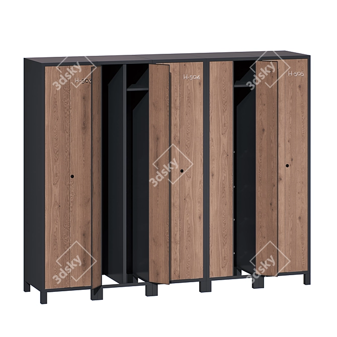 
Locker Boxes for Changing Rooms 3D model image 1