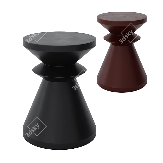 Modern Minimalist Alban Side Table 3D model image 1