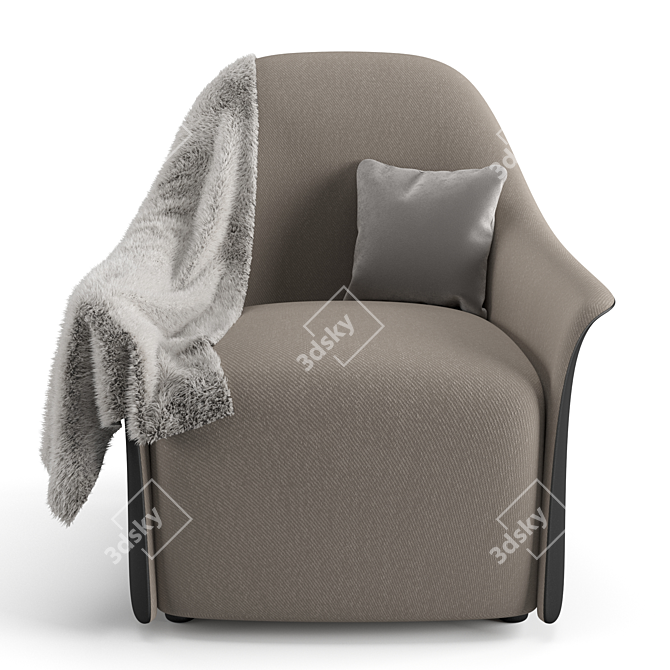 Luxurious Trussardi Casa Armchair 3D model image 6