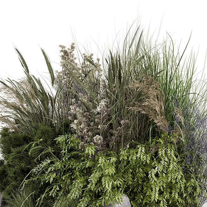 Outdoor Bush Set, 2015 Version 3D model image 5