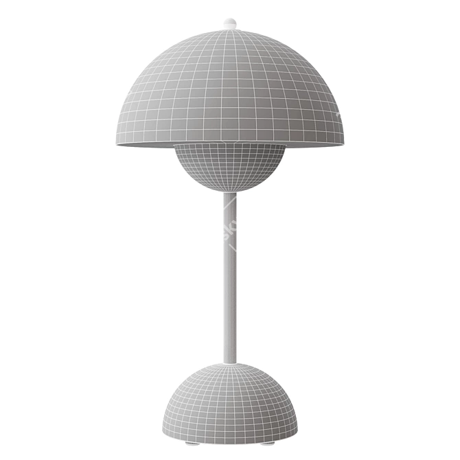 Minimalist Flowerpot Glass Table Lamp 3D model image 6