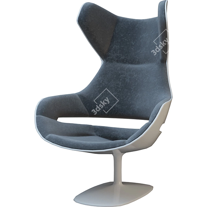 Sleek Zanotta Evolution Armchair 3D model image 1