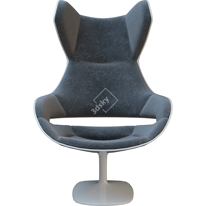 Sleek Zanotta Evolution Armchair 3D model image 2