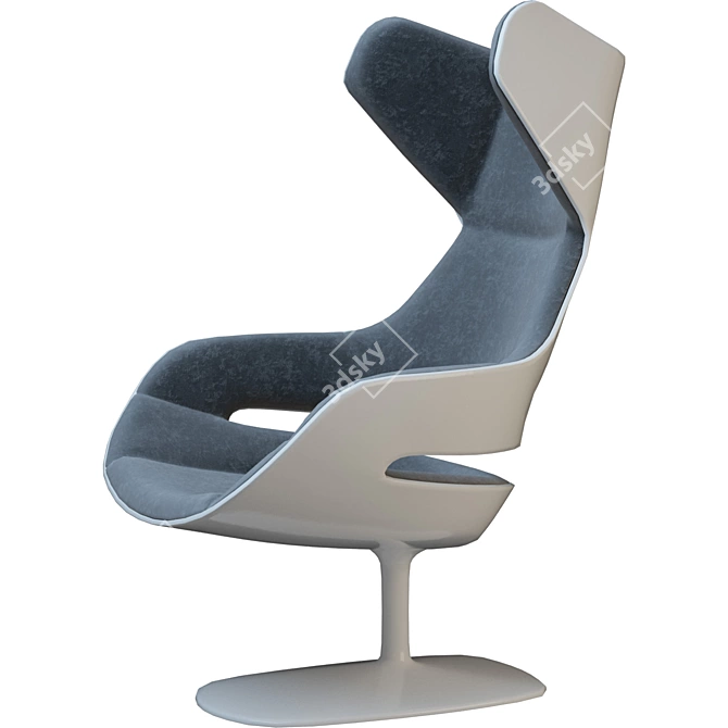 Sleek Zanotta Evolution Armchair 3D model image 3