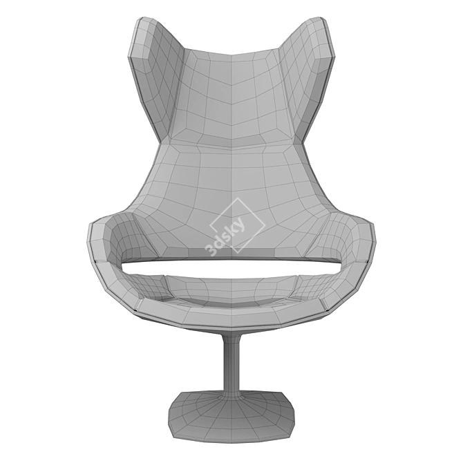 Sleek Zanotta Evolution Armchair 3D model image 4