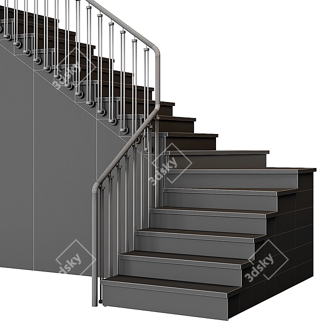 Marble Staircase Marvel 28 3D model image 5