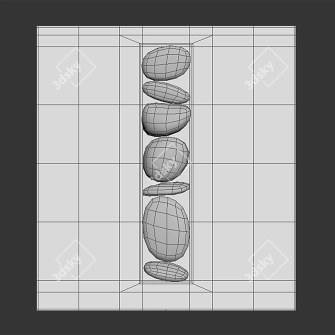 Modern Concrete Decorative Panel 3D model image 7