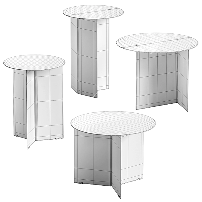 Modern Minimalist Tables Collection 3D model image 3