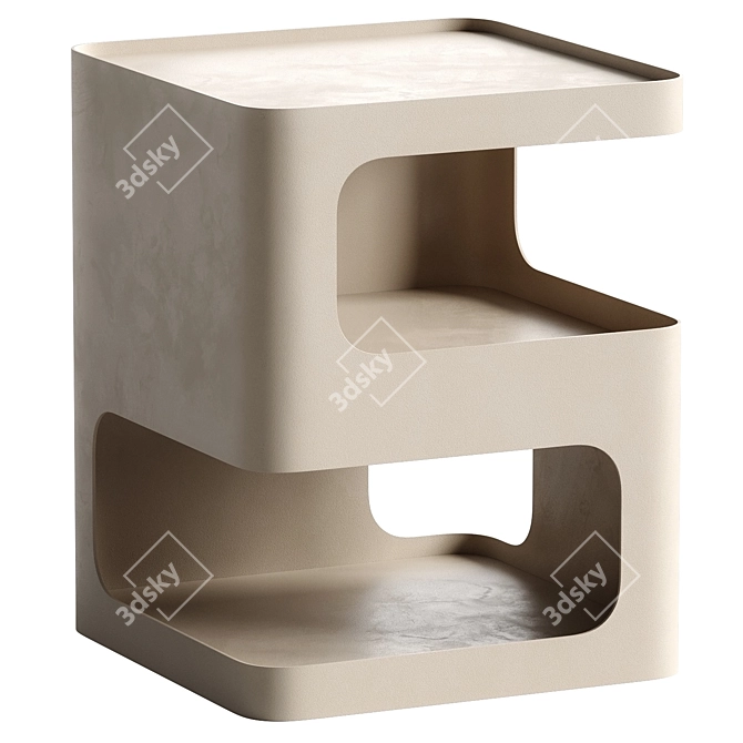 Modern Bedside Table Set: Broome Sandoval 3D model image 5