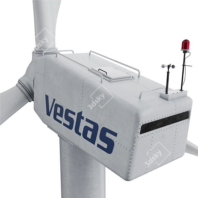 Modular Vertical Wind Turbine 3D model image 2