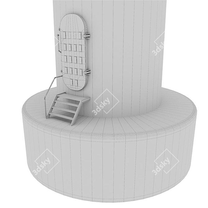 Modular Vertical Wind Turbine 3D model image 7