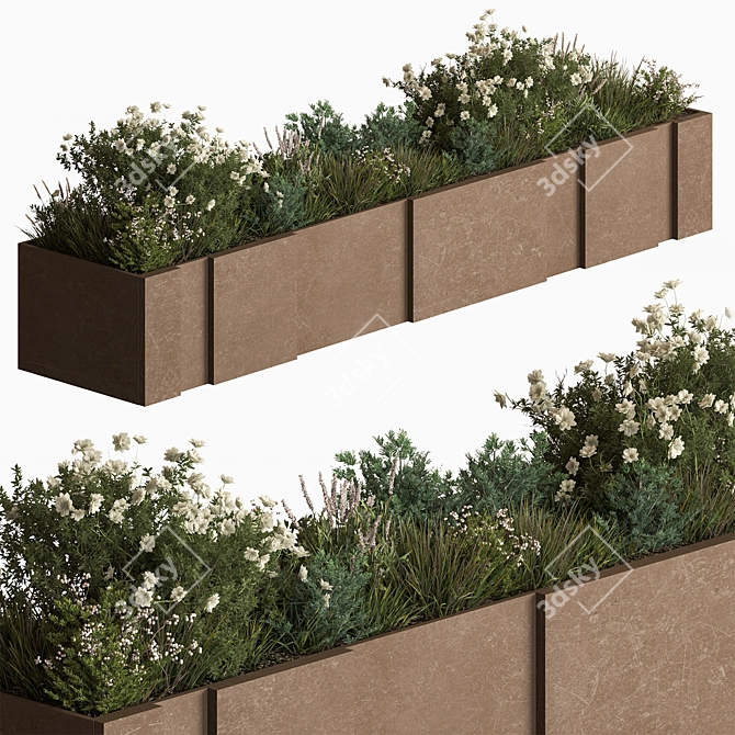 Greenery Haven: Plant Box 3D model image 1