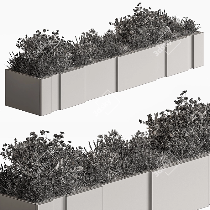 Greenery Haven: Plant Box 3D model image 4