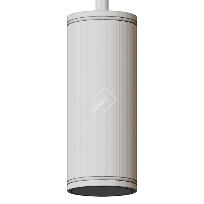 Urban LED Hanging Cylinder Light 3D model image 6