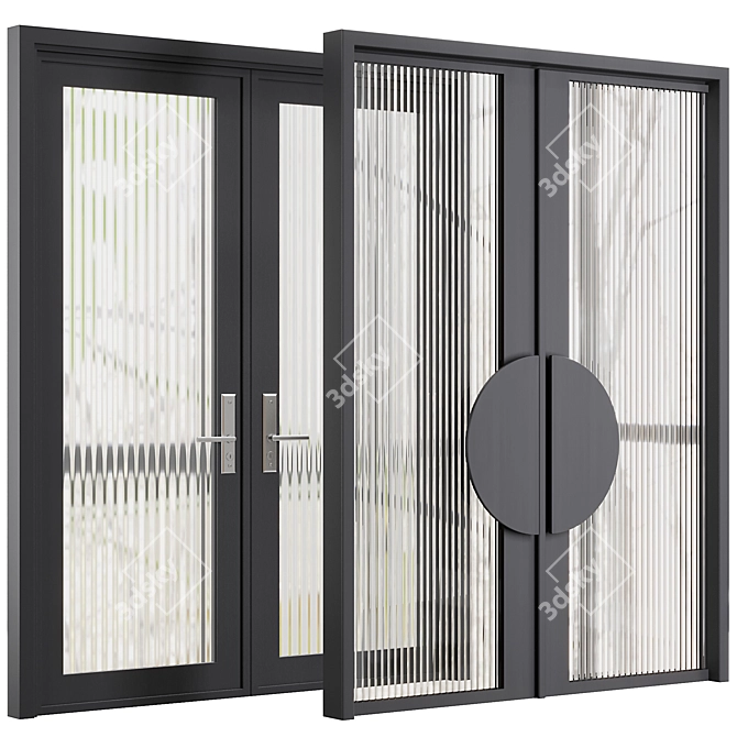 Modern Entrance Door Set79, 2016 3D model image 1