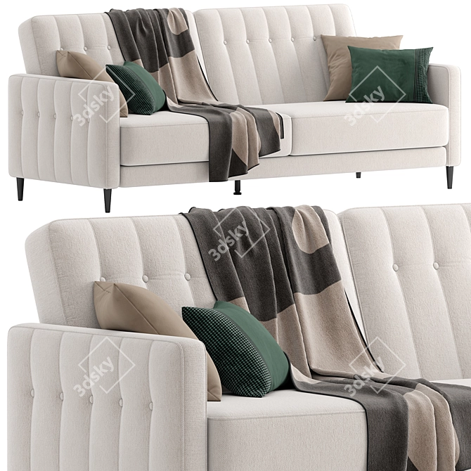 Modern Sofa Bed Clyde Green 3D model image 3