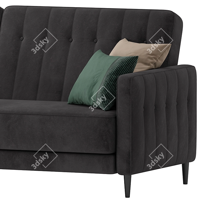 Modern Sofa Bed Clyde Green 3D model image 4