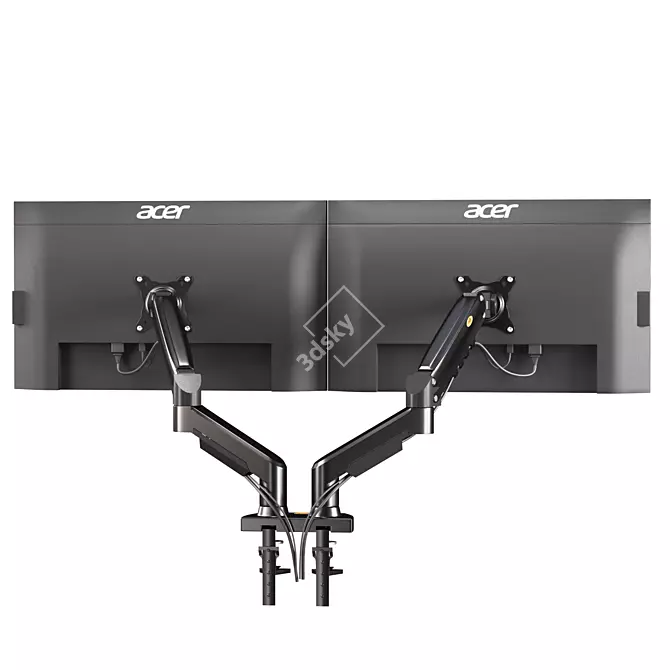 North Bayou Monitor Mount Stand 3D model image 2