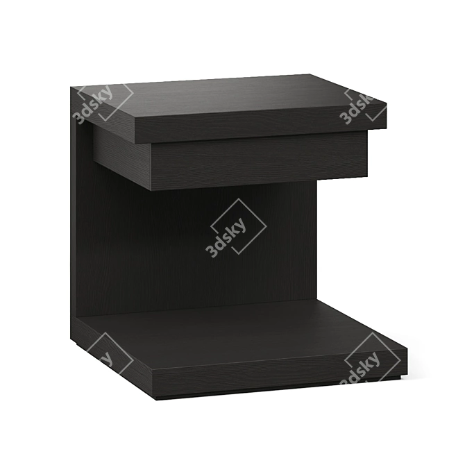 Modern Meridiani Cluny Nightstand Table 3D model image 2