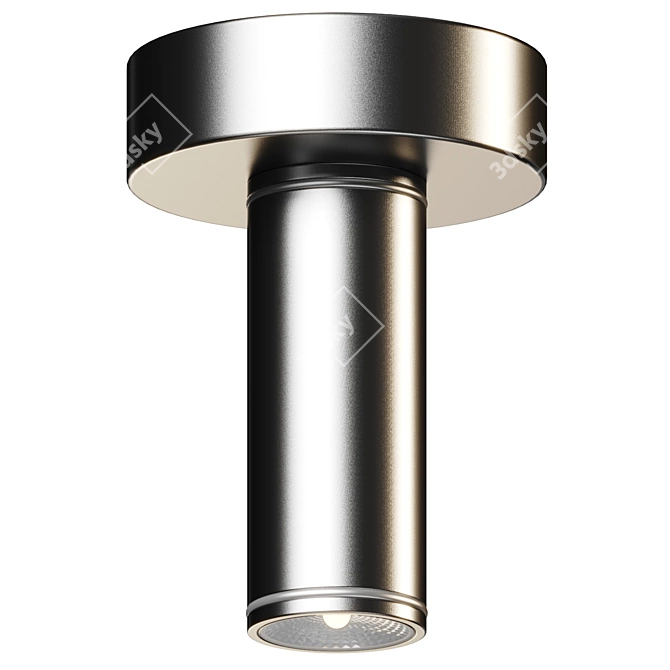 Cylindrical LED Outdoor Ceiling Mount 3D model image 2