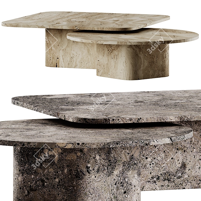 Sleek Bolia Eida Coffee Tables 3D model image 2