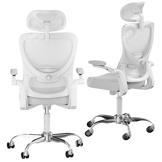 Ergonomic Marsail Office Chair 3D model image 4