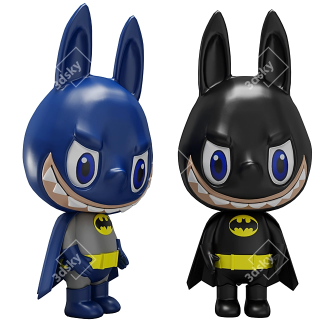 Labubu Batman POPMART Figure 3D model image 1