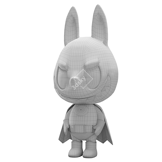 Labubu Batman POPMART Figure 3D model image 4