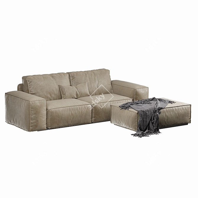 Modern Designer Sofa for Stylish Interiors 3D model image 9