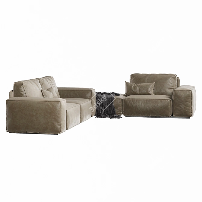 Elegant Designer Sofa for Modern Interiors 3D model image 9