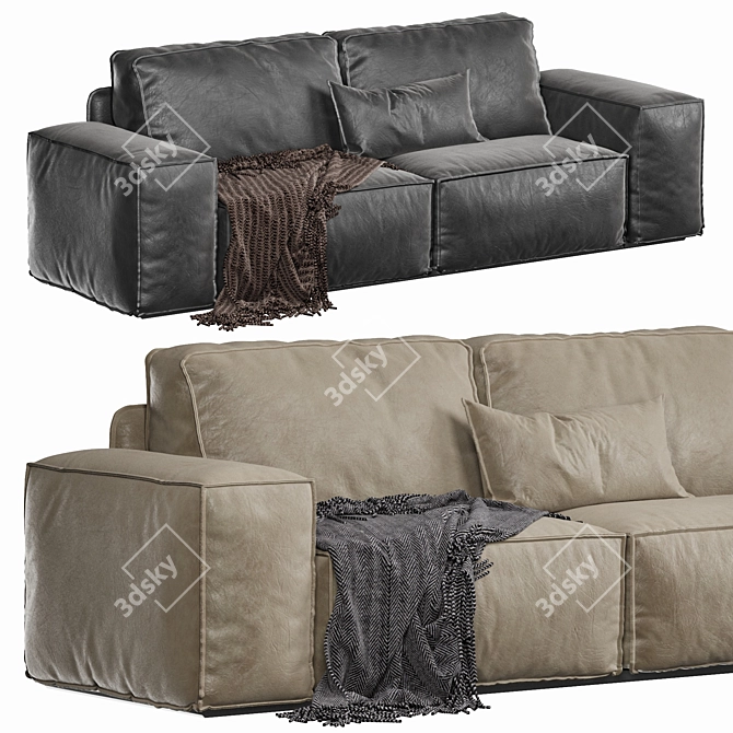 Designer Sofa for Modern Interiors 3D model image 1