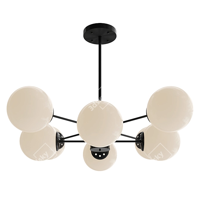 Elegant Modern Ceiling Lamp 3D model image 1